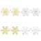 E-5692 Fashion Gold Silver Inlaid Pearl Flower Earrings  Jewelry Accessories