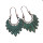 E-5693 2 Style Of Leaf Drop Earrings Bohemian Vintage Gold Green Long For Women Accessories.