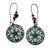 E-5694 Bohemian Vintage Green Drop Earrings Long Ladies Accessories