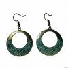 E-5449 Vintage Bronze Geometric Skull Skeleton Hand Drop Dangle Earrings for Women Party Punk Jewelry