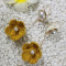 E-5695 5 Colors Cute Handmade Wool Flowers Hook Earrings