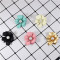 E-5696 Fashion Cute Alloy Flower Pearl Earring for Woman