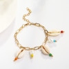 B-1016 Bohemian Style Bead Pearl Shell Adjustable Bracelet Jewelry Accessories