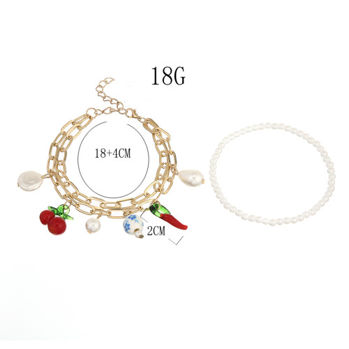 B-1016 Bohemian Style Bead Pearl Shell Adjustable Bracelet Jewelry Accessories