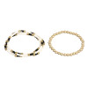 B-1017 2PCS/Set Boho Style Colorful Beads Adjustable Multi-layer Bracelets For Women Charming Jewelry Accessory