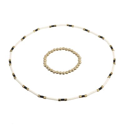 B-1017 2PCS/Set Boho Style Colorful Beads Adjustable Multi-layer Bracelets For Women Charming Jewelry Accessory