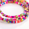 B-1017 2PCS/Set Boho Style Colorful Beads Adjustable Multi-layer Bracelets For Women Charming Jewelry Accessory