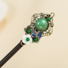 F-0746 Retro hairpin women's national costume costume jewelry hairpin handmade accessories.
