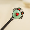 F-0746 Retro hairpin women's national costume costume jewelry hairpin handmade accessories.