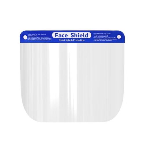 K-0014 Reusable Safety Full Face Shields Plastic Clear Protective Visor Super Light Facial Cover for Women Men Kids