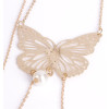 N-6367New fragrance shoulder back dish butterfly pearl tassel water drop gem sexy body chain