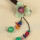 F-0747 Retro 2 Style with Acrylic Flower Beads Rhinestone Wooden Hair Sticks for Women Hair Accessories