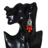 E-5704 Ethnic Style Earrings Long Tassel Beaded Hook Earrings