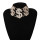 N-7349 Fashion Crystal Rhinestone Dollar Sign Choker Necklaces for Women Lady Statement Jewelry Party Accessories