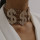 N-7349 Fashion Crystal Rhinestone Dollar Sign Choker Necklaces for Women Lady Statement Jewelry Party Accessories