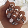 R-1525 3 Style Bohemian Retro Joint Nail Ring Set Finger Ring Punk Ring Gift
