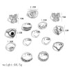 R-1527 2 Styles Bohemian Butterfly Elephant Flower Shape Vintage Silver Midi Finger Rings Set Women Jewelry Gift