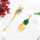 E-5709 2 Styles Summer Fruit Pineapple-shaped with Crystal Acrylic Drop Dangle Earrings for Women and Girls