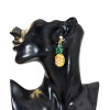 E-5709 2 Styles Summer Fruit Pineapple-shaped with Crystal Acrylic Drop Dangle Earrings for Women and Girls