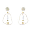E-5708 Fashion Geometric Diamond Hollow Earrings