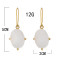 E-5711 Fashion white stone crystal hoop earrings Spring Summer Jewelry