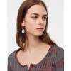 E-5711 Fashion white stone crystal hoop earrings Spring Summer Jewelry