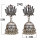 E-5713 Vintage bell tassel earrings ethnic style gold and silver bell hollow earrings jewelry