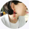 E-5718 Indian Rainbow Shape Acrylic Drilling Long Earring for Woman Tassel Earring