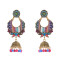 E-5716 Indian Style Bells Drop Dangle Jhumka Earrings Women's Classic Vintage Turkey Gold Tassel Earrings