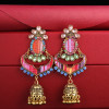 E-5722 Indian Bells Tassel Drop Dangle Earrings