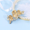 P-0344 Owl Pin Brooch Colorful Enamel Rhinestone Animal Brooch
