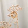 F-0756 Bride Chinese style Pink pearl tassel hairpin haircomb earrings set Xiuhe clothing headdress Hanfu accessories Jewelry