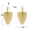 E-5732 Fashion Golden Leaf Flower Earrings For Woman