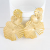 E-5732 Fashion Golden Leaf Flower Earrings For Woman