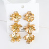 E-5732 Fashion Golden Leaf Flower Earrings For Woman