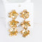 E-5732 Fashion Golden Leaf Flower Earrings For Woman