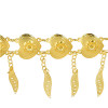 N-7352 Indian Golden Love Tassel Dance Waist Chain for Woman Body Chain