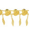 N-7352 Indian Golden Love Tassel Dance Waist Chain for Woman Body Chain