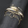 B-1024 Multi-layer gold and silver bangle bead crystal leaves bracelet for women girl Bracelet Jewelry