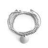 B-1024 Multi-layer gold and silver bangle bead crystal leaves bracelet for women girl Bracelet Jewelry