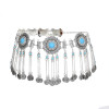 N-7357 Bohemian rhinestone alloy waist chain ladies accessories coin pendant fashion waist chain