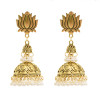 E-5738 Indian Golden Beads Bell Tassel Earrings