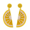 E-5739 Cute Fashion Beaded Fruit Earrings Soft Cloth Earrings