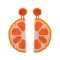 E-5739 Cute Fashion Beaded Fruit Earrings Soft Cloth Earrings