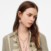 N-7359 Multilayers Silver Gold Chain Geometric Natural Stone Pendant Necklaces for Women Party Jewelry