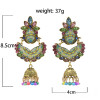 E-5751 Indian Rhinestone Beads Tassele Drop Dangle Earrings for Woman