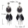 E-5759 Indian Pattern Long Feather Tassel Earrings