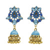 E-5762 Retro Style Gold with Crystal Beads Bell Tassel Jhumka Earrings for Women Wedding Gift
