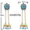 E-5763 Indian Belly Beads Tassel Drop Dangle Earrings for Woman