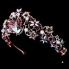 F-0761 Vintage style crystal crown earrings set wedding bride accessories Jewelry